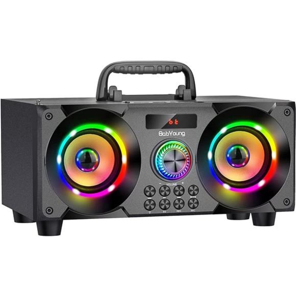 60W Portable Bluetooth Speaker with Subwoofer Heavy Bass, Wireless Speakers - Picture 1 of 5